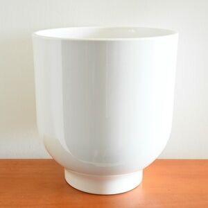 Ikea White Drömsk Dromsk Plant Pot 6 Inches #2